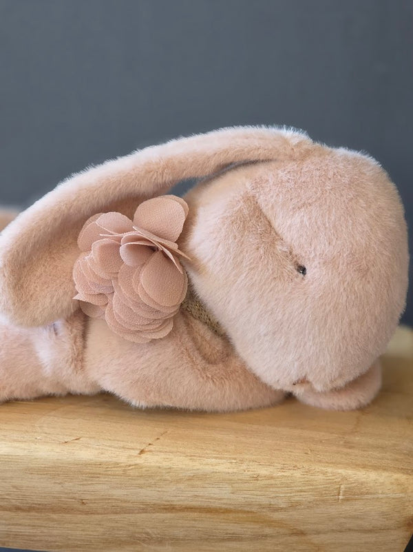 Maileg, Sleeping Bunny Plush, Small - Powder