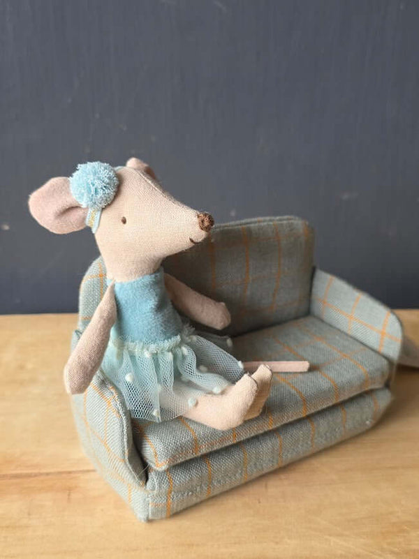 Maileg, Sofa Bed, Mouse - Checker