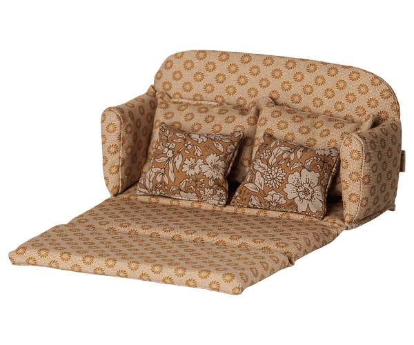 PRE-ORDER Maileg, Sofa Bed, Mouse, Large - Ocher **DUE OCT**