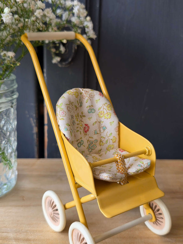 Maileg, Stroller Micro - Yellow