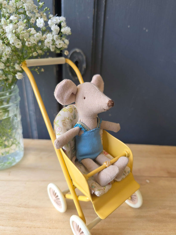 Maileg, Stroller Micro - Yellow