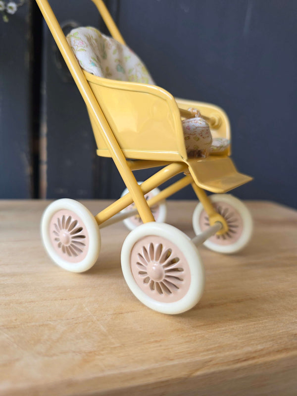 Maileg, Stroller Micro - Yellow