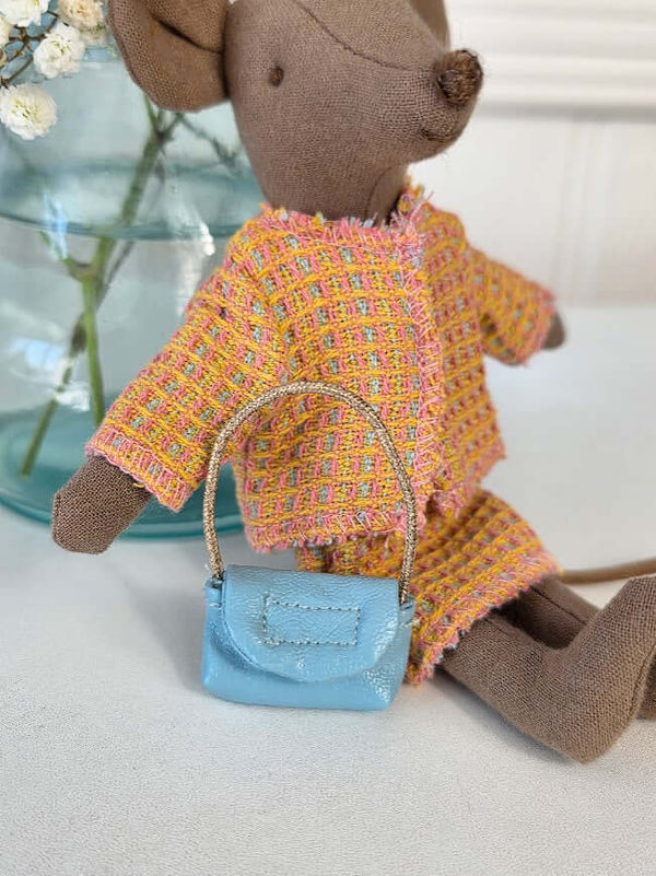 Maileg, Suit w Blue Bag, Mum Mouse