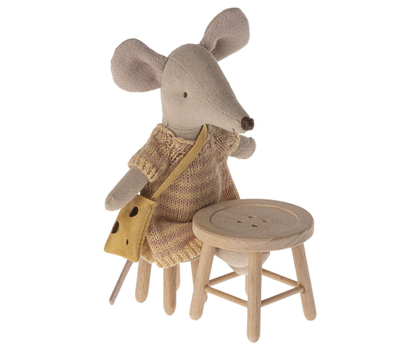 *Pre-Order* Maileg, Table and Stool Set, Mouse (Due May)