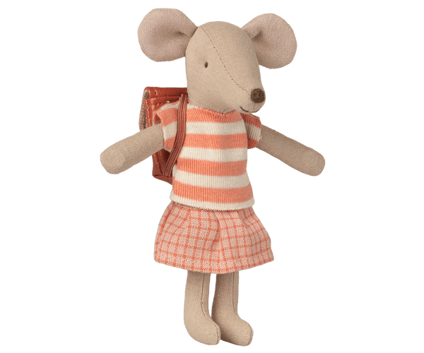 Maileg, Tricycle Mouse, Big Sister - Coral