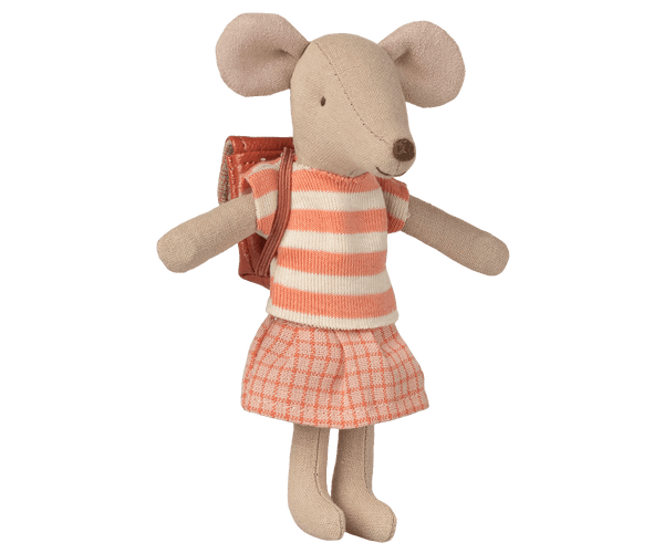 Pre-Order Maileg, Clothes and Bag, Big Sister Mouse - Coral **Due May**