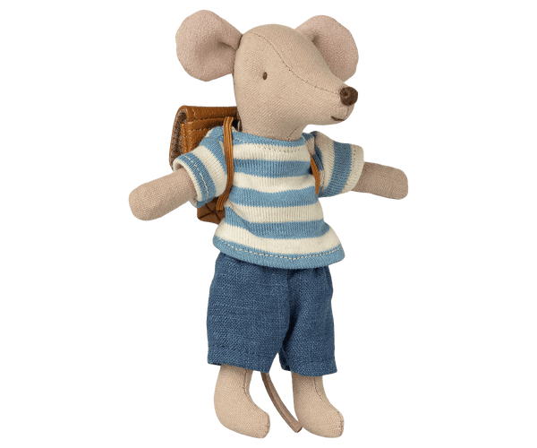 PRE-ORDER Maileg, Clothes and Bag, Big Brother Mouse - Brown **Due May**