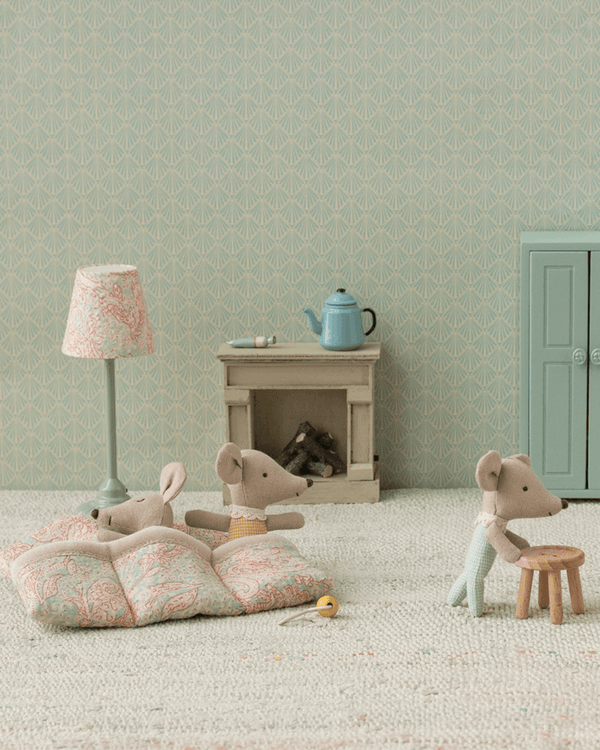 PRE-ORDER Maileg, Triplets, Baby Mice in Matchbox - Checker **Due June**