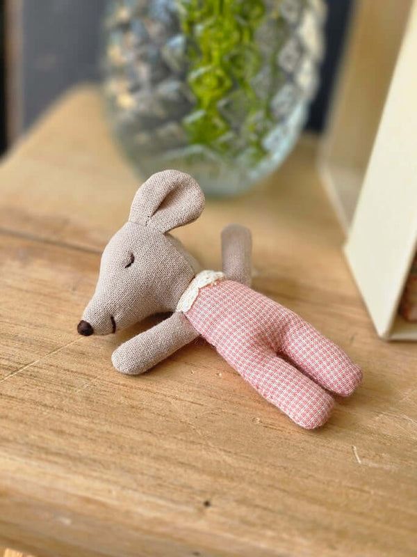 Maileg, Triplets, Baby Mice in Matchbox - Checker