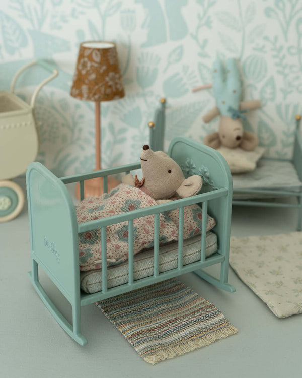 Maileg, Cradle, MY - Blue Mint