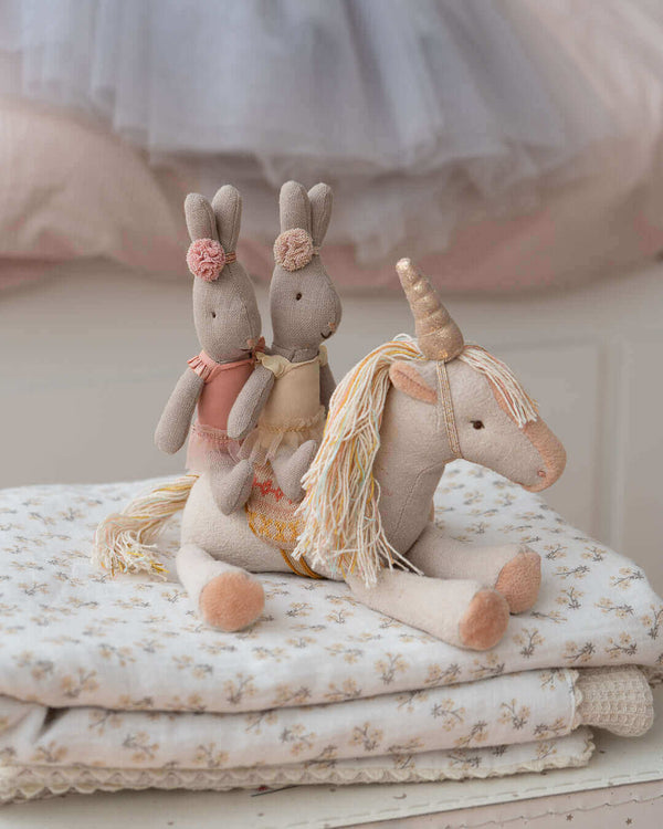 Maileg, Micro Rabbit in White Ballerina Outfit