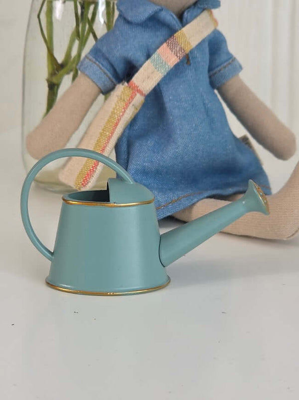Maileg, Watering Can, Mouse - Light Blue