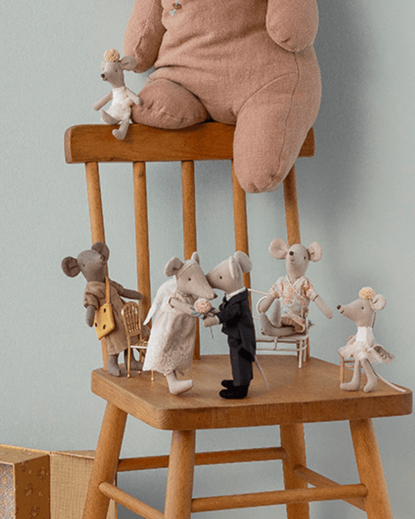 Maileg, Wedding Mice Couple in Box, Mum and Dad