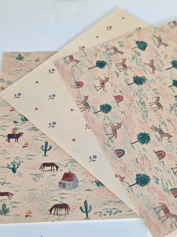 Maileg, Mouse House Farmhouse Annex Wallpaper Set