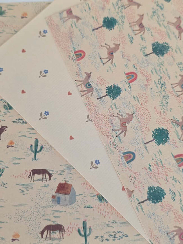 Maileg, Mouse House Farmhouse Annex Wallpaper Set