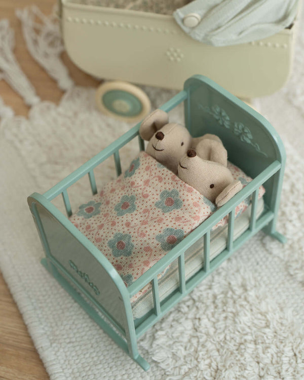 Maileg, Cradle, MY - Blue Mint