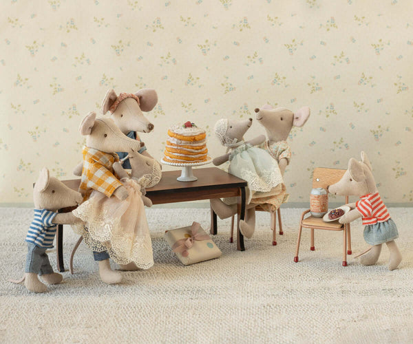 Maileg, Baby Mouse in Gown - Mint