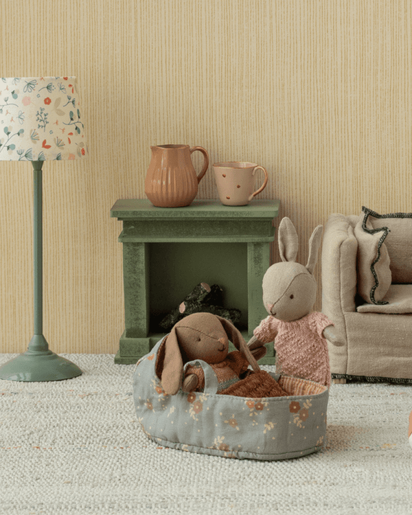 Maileg, Rabbit, Micro - Sand - Rose Knitted Suit