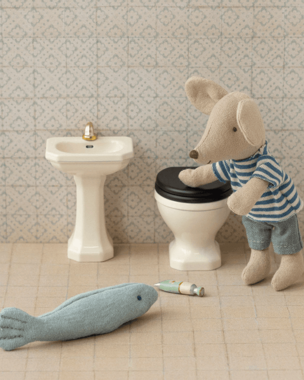 Maileg, Bathroom Sink, Mouse - Off White