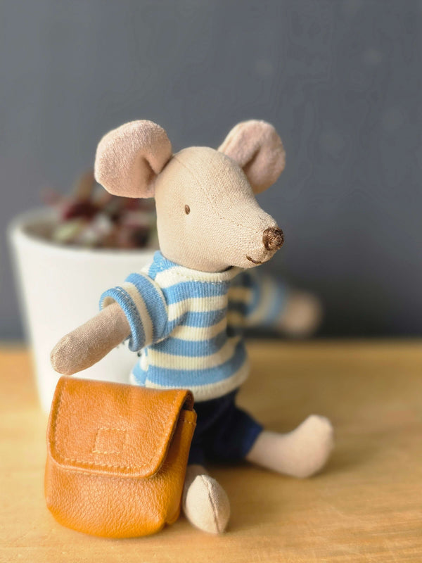Maileg, Clothes and Bag, Big Brother Mouse - Brown