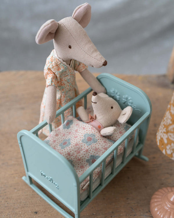Maileg, Cradle, MY - Blue Mint