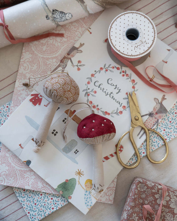 Maileg, Mushroom Ornament, Winter Heart