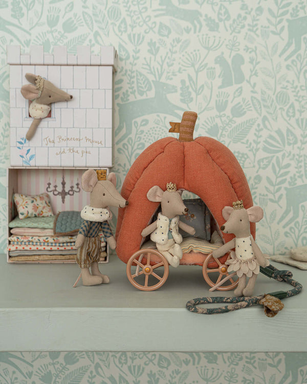 Maileg, Pumpkin Carriage, Mouse