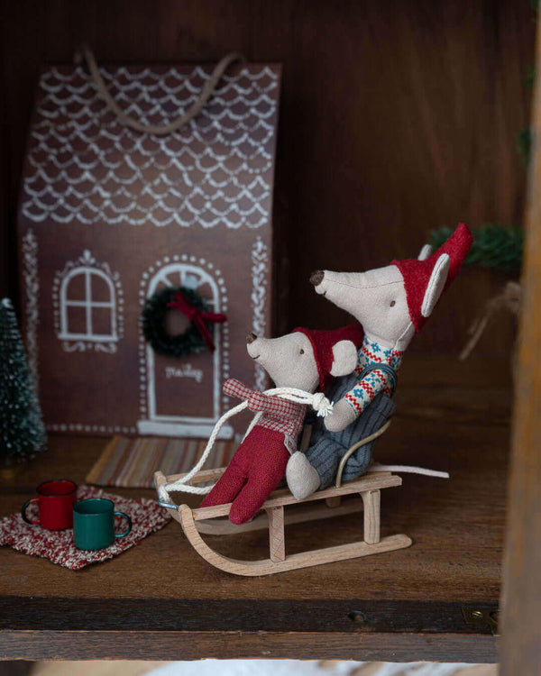 Maileg, Mouse Sled