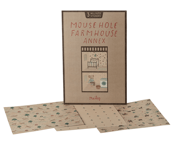 Maileg, Mouse House Farmhouse Annex Wallpaper Set