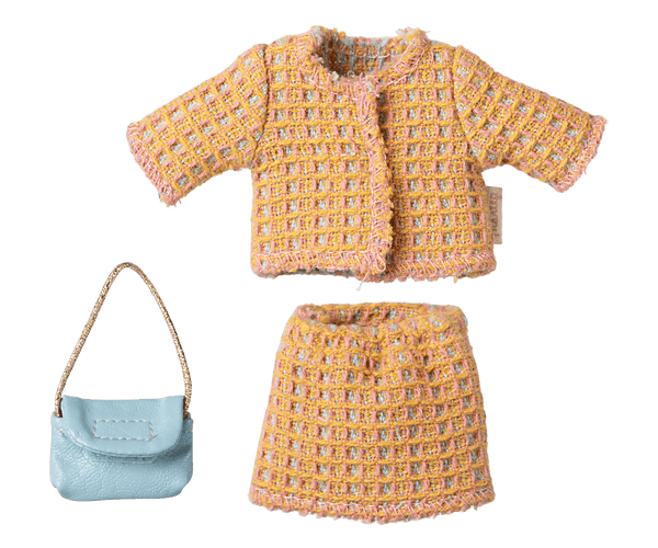 Maileg, Suit w Blue Bag, Mum Mouse