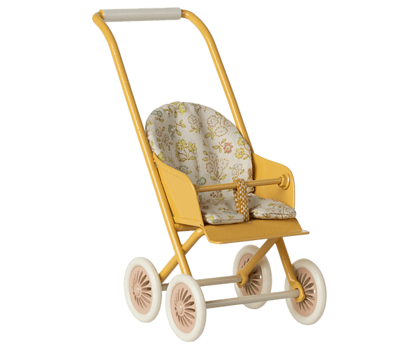 Maileg, Stroller Micro - Yellow