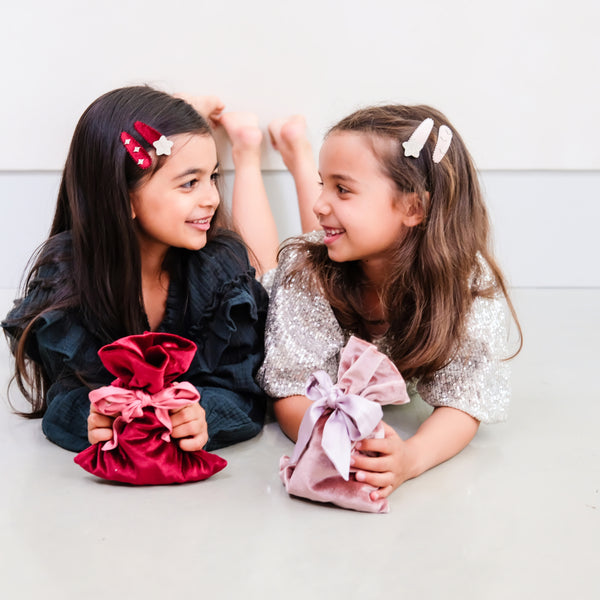 Mimi & Lula, Christmas Gifting Pouch - Burgundy