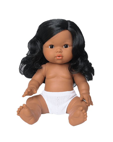 Mini Colettos, Aurora (Hispanic Girl, Black Wavy Hair and Black Eyes)