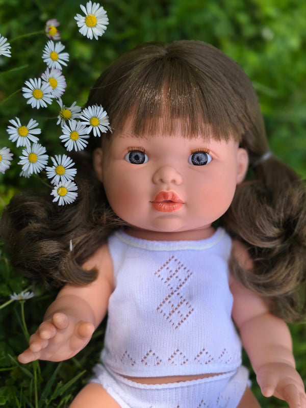 Mini Colettos, Aria (Brunette Girl Doll with Blue Eyes)