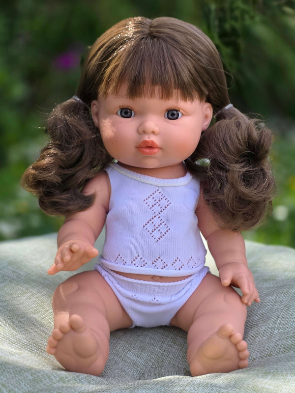 Mini Colettos, Aria (Brunette Girl Doll with Blue Eyes)