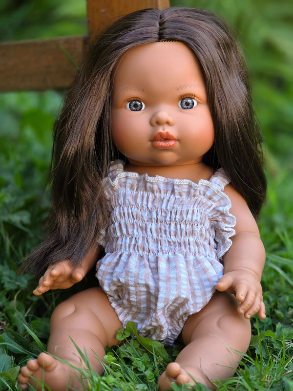 Mini Colettos, Isabel (Hispanic Girl, Brown Straight Hair and Blue Eyes)