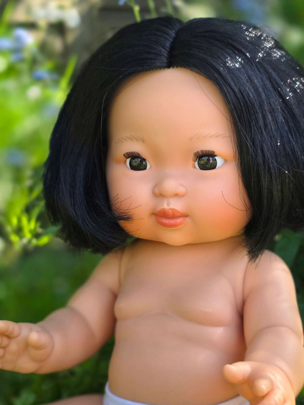 Mini Colettos, Oshin (Asian Girl Doll with Dark Eyes)