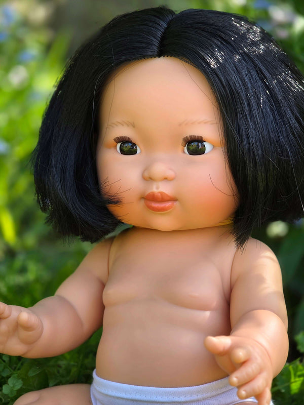 Mini Colettos, Oshin (Asian Girl Doll with Dark Eyes)