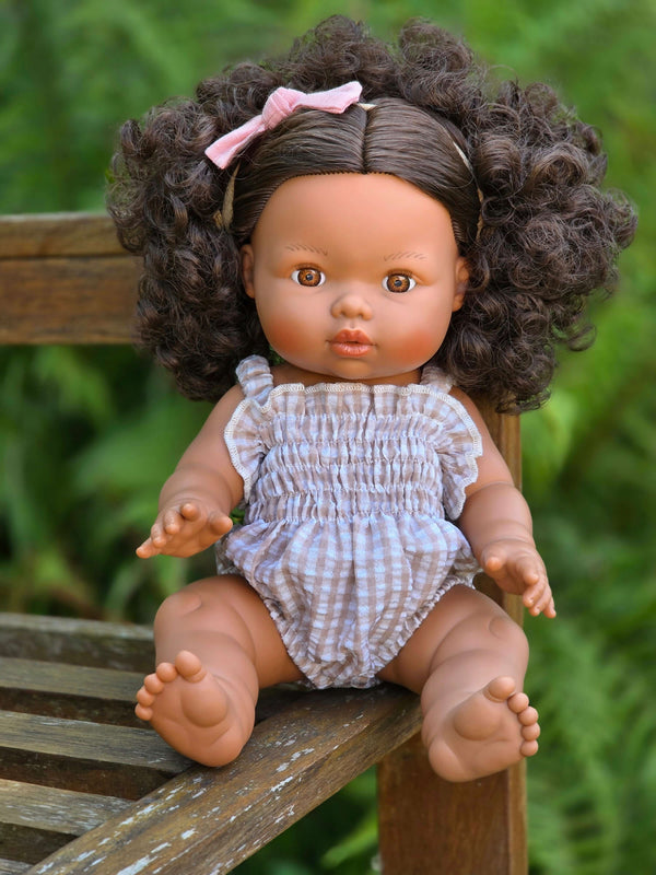 Mini Colettos, Zaara (Hispanic Girl, Brown Curly Hair and Brown Eyes)