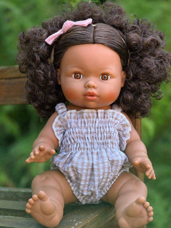 Mini Colettos, Zaara (Hispanic Girl, Brown Curly Hair and Brown Eyes)