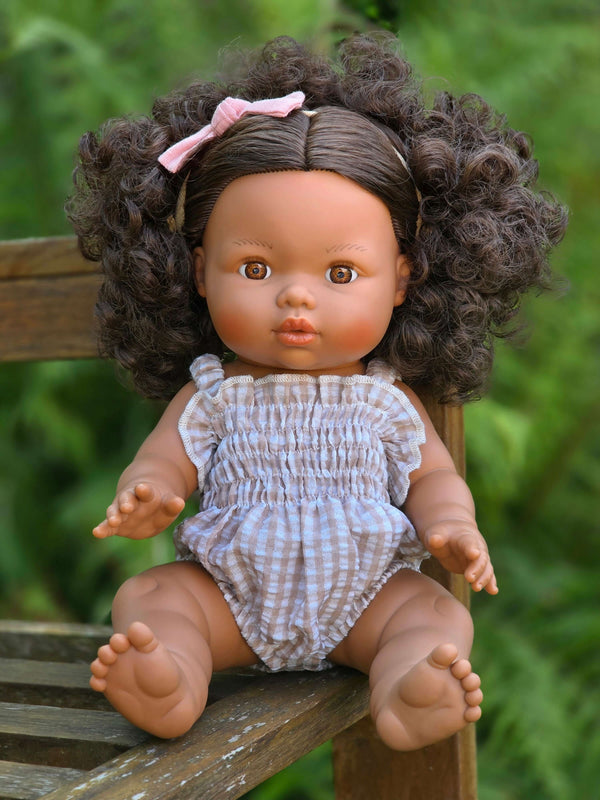 Mini Colettos, Zaara (Hispanic Girl, Brown Curly Hair and Brown Eyes)