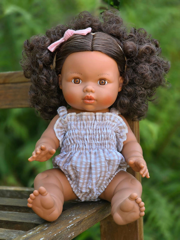 Mini Colettos, Zaara (Hispanic Girl, Brown Curly Hair and Brown Eyes)