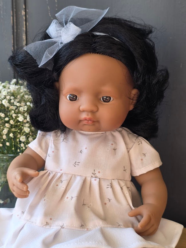 Miniland, Baby Girl Doll, Violet 38cm