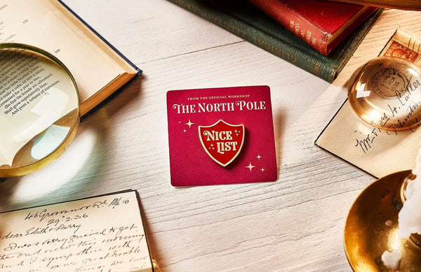 Nice List Badge Enamel Pin For Christmas & Children