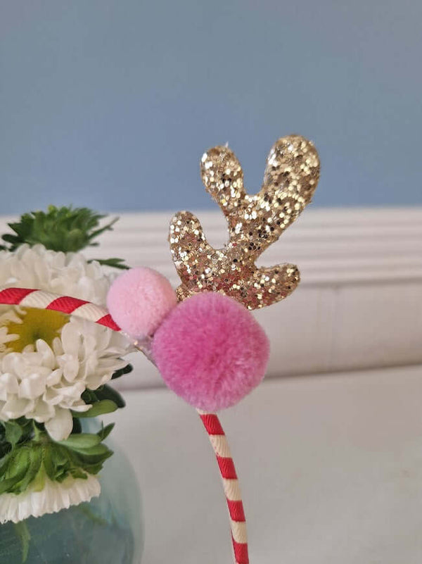 Rockahula Kids, Stripy Pom Pom Reindeer Headband