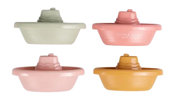Little Dutch, Stackable Bath Boats - Pink