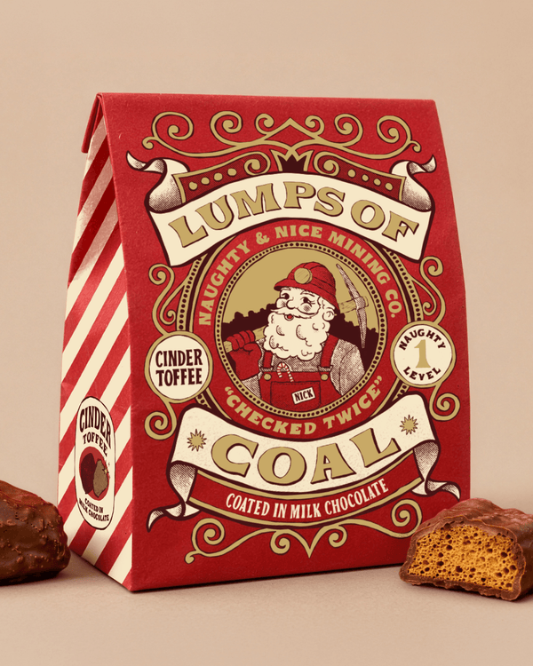 The Chocolate Gift Company - Lumps of Coal - Milk Chocolate (Red)