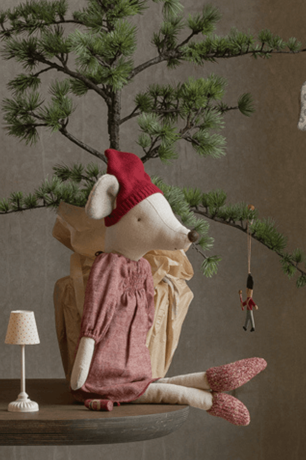 Maileg, Christmas Mouse, Maxi - Girl