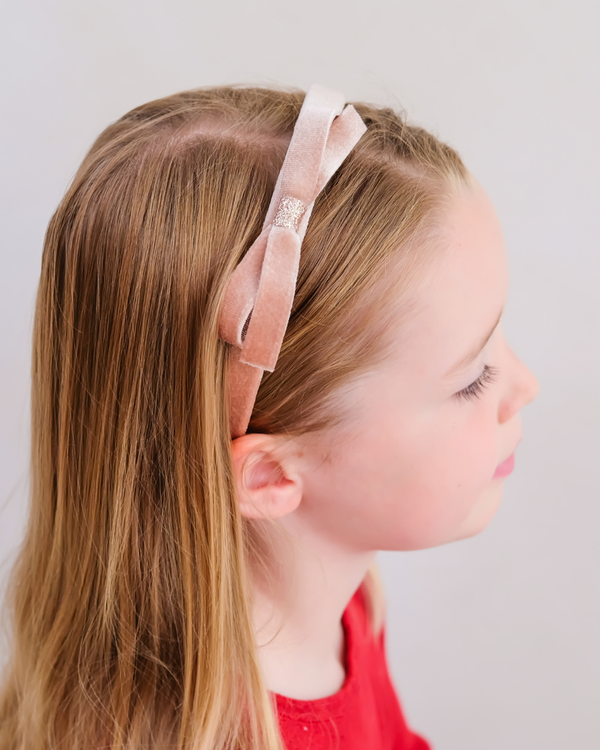 Mimi & Lula, Violet Bow Headband - Pink