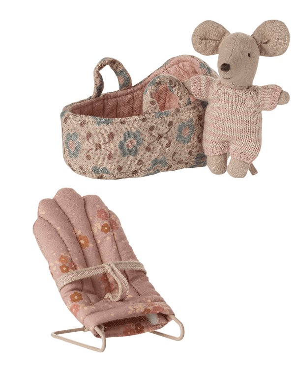 Maileg, Baby Mouse (pink set) Bundle